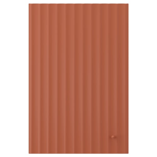 TERRSJÖ Door, red-brown wave pattern, 40x60 cm