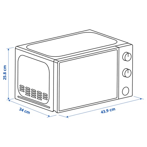 TILLREDA microwave oven, white IKEA