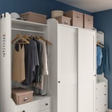 TJOG Storage box with lid, dark beige, 32x31x30 cm