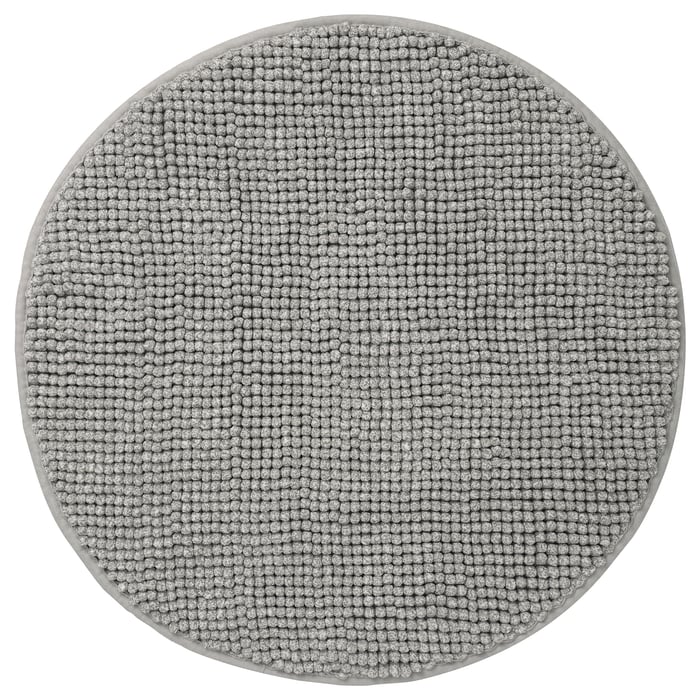 TOFTBO bath mat, greywhite mélange, 55 cm IKEA