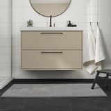 TOFTBO Bath mat, grey-white mélange, 60x120 cm