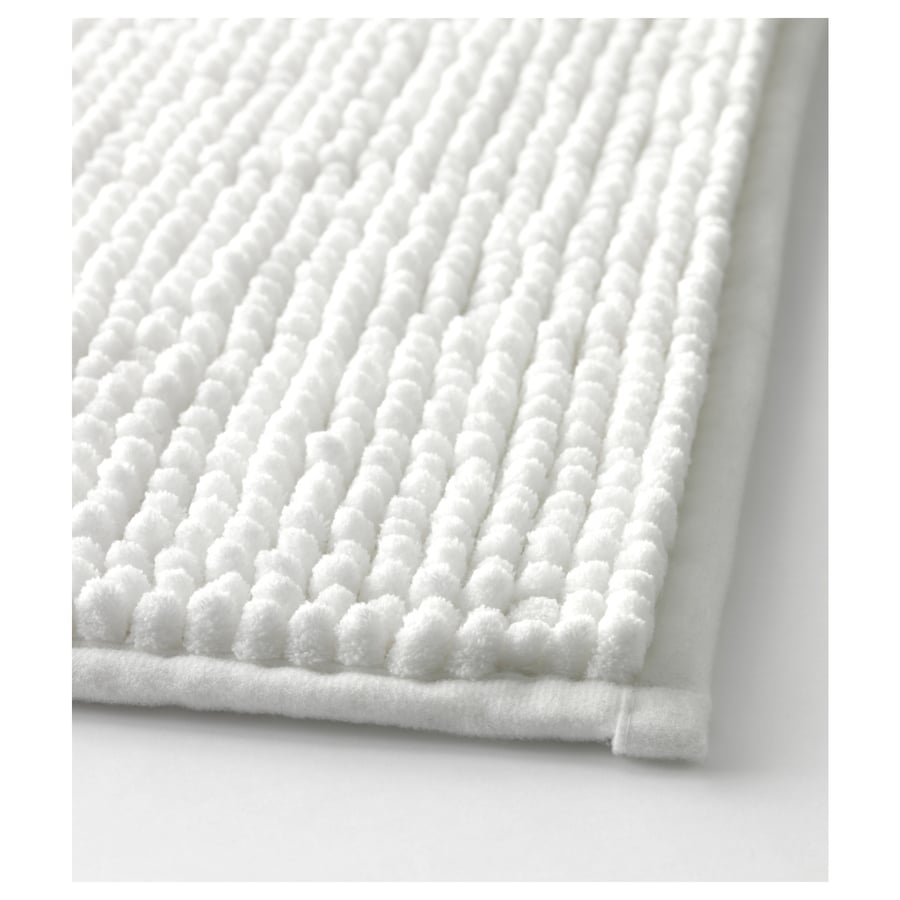 TOFTBO bath mat, white, 60x120 cm - IKEA