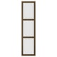 TONSTAD Door with hinges, brown/stained oak veneer glass, 50x195 cm