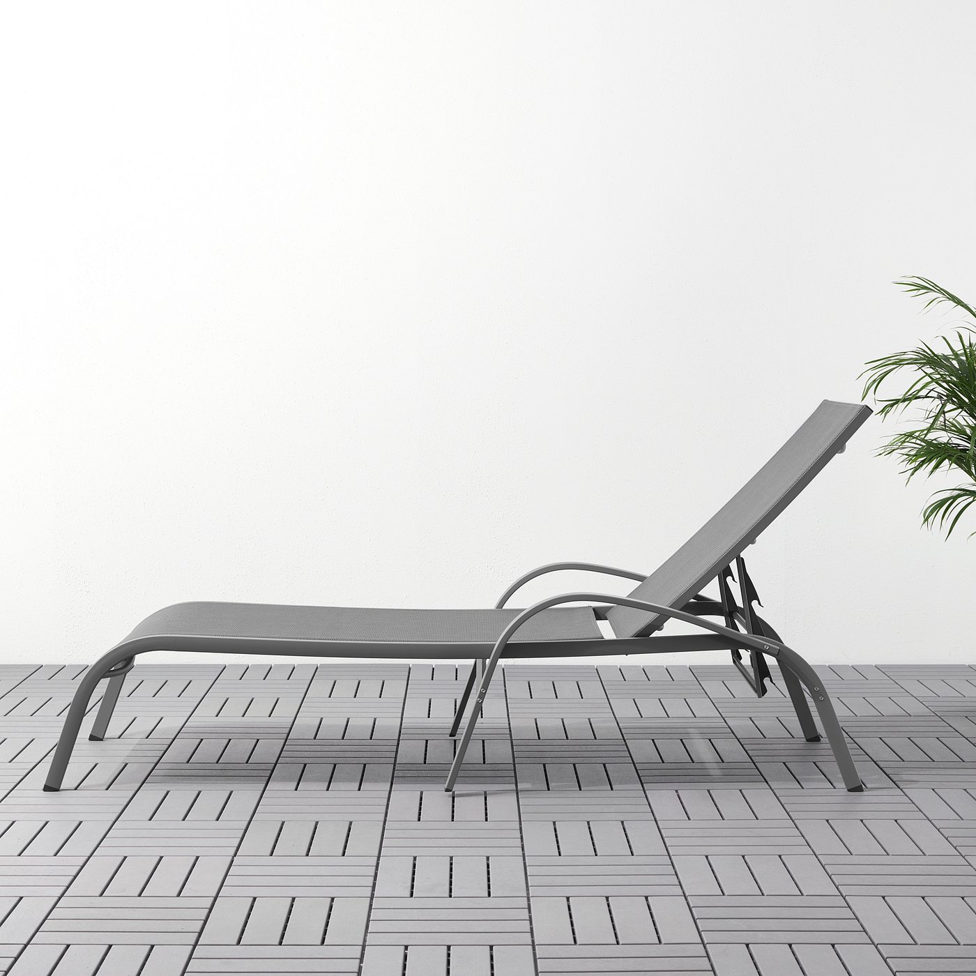 TORHOLMEN Sun lounger, grey IKEA