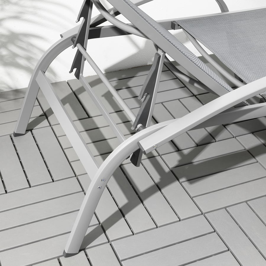 TORHOLMEN Sun lounger, grey IKEA