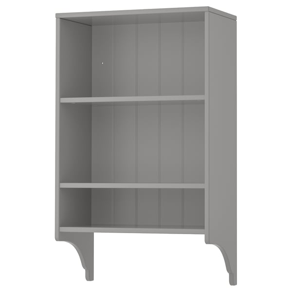 TORNVIKEN Wall shelf, grey, 60x100 cm