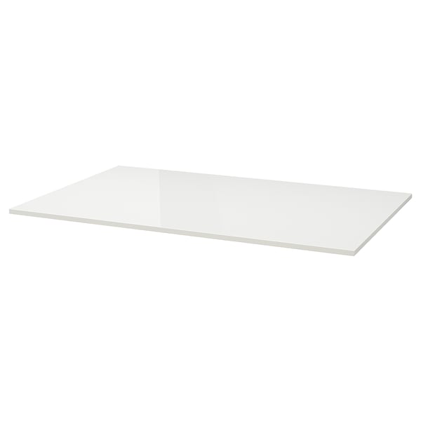 TORSBY table top, highgloss white, 135x85 cm IKEA
