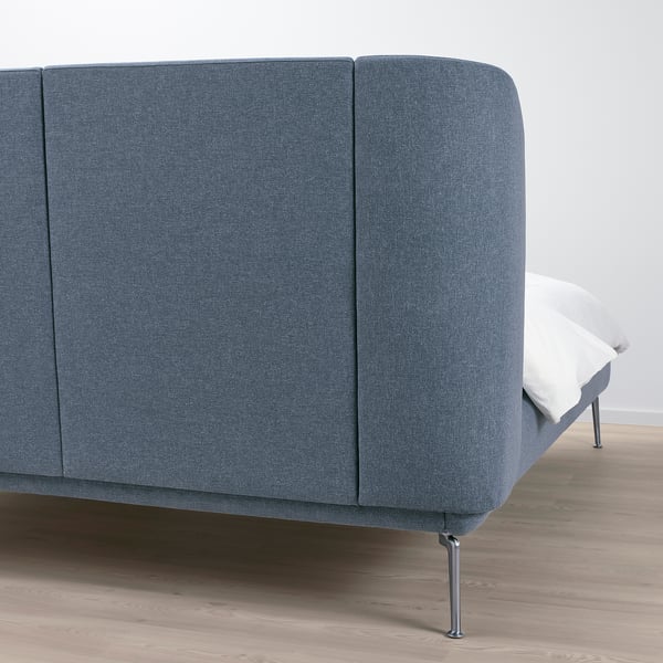 Sagstua هيكل سرير أسود Luroy Ikea