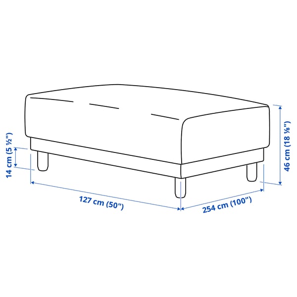 UPPÅKRA Footstool, Axvall off-white