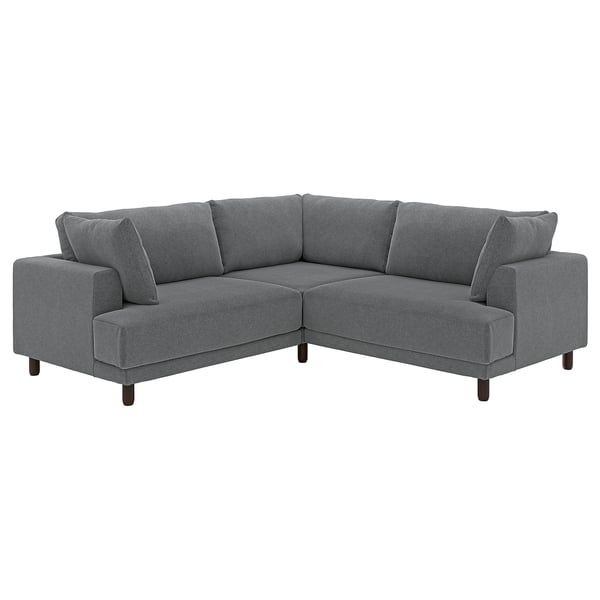 UPPÅKRA Modular corner sofa, 3-seat, Johanneshov dark grey