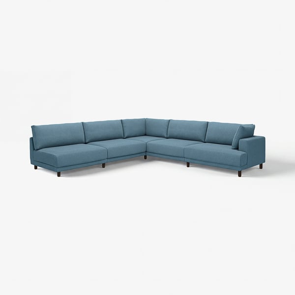 A modern blue UPPÅKRA sectional sofa with clean lines and plush cushions.