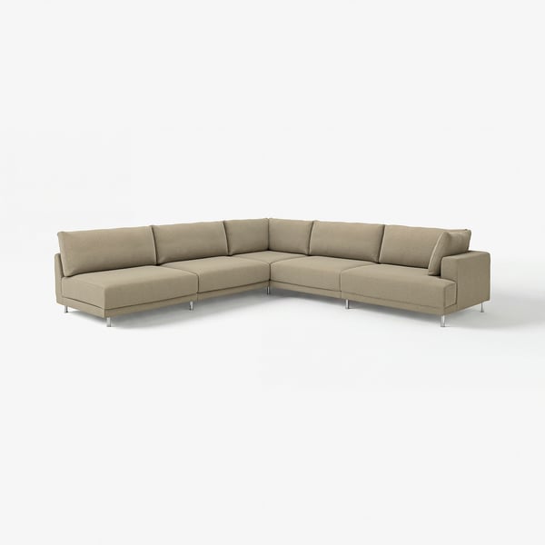 UPPÅKRA tan sectional sofa, modern, modular design, computation chair.