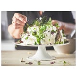 UPPLAGA Cake stand, white, 29 cm