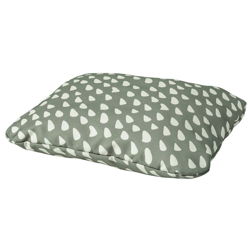 UTSÅDD Pet cushion, grey-green/off-white, 33x38 cm