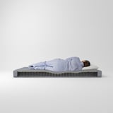VADSÖ Sprung mattress, extra firm/light blue, 90x200 cm