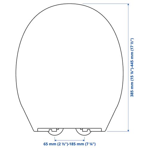 Illustration with measurements for the product: VALLOXEN.