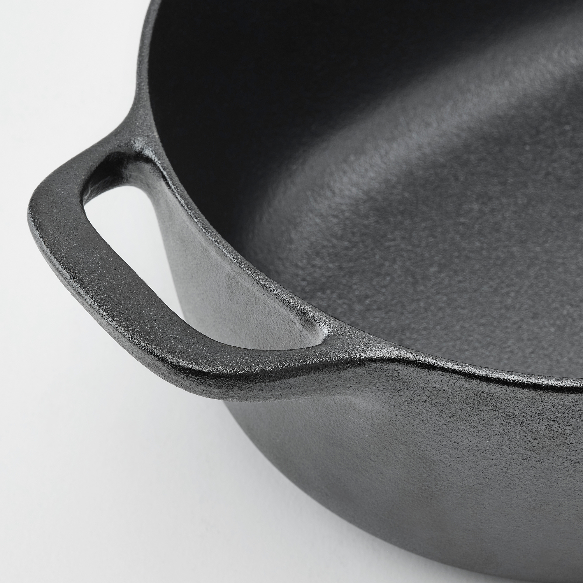 VARDAGEN Casserole with lid, cast iron, 6.5 l IKEA
