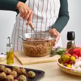 VARDAGEN Dough whisk, stainless steel/beech, 26 cm
