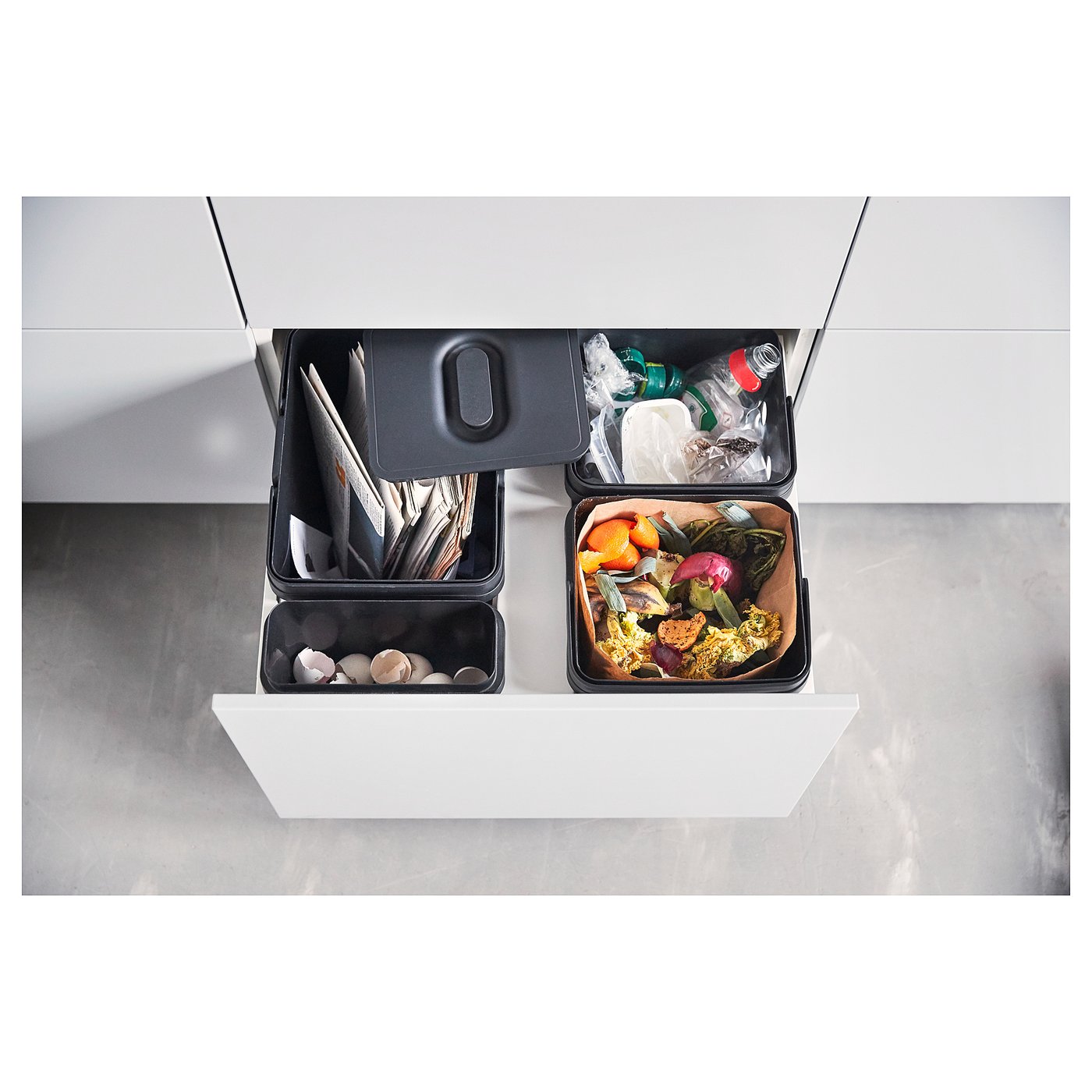 Buy Variera Waste Sorting Bin Black Online Ikea