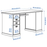 VEBJÖRN/MULLFJÄLLET / BILLY/OXBERG Desk and storage combination, and swivel chair beige/grey/white