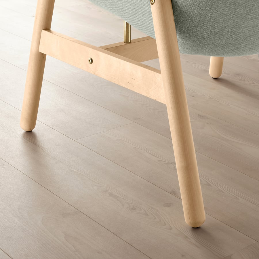 VEDBO armchair, Gunnared light green IKEA