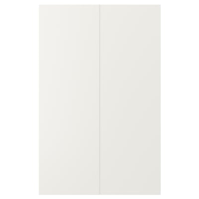 VEDDINGE 2-p door f corner base cabinet set, white, 25x80 cm
