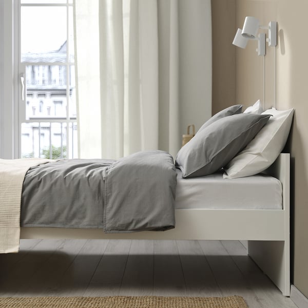 VIHALS Bed frame, white, 90x200 cm