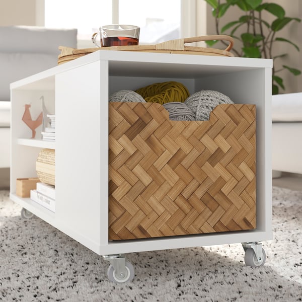 VIHALS coffee table, white, 91x37 cm - IKEA