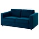 VIMLE 2-seat sofa-bed, Djuparp dark green-blue