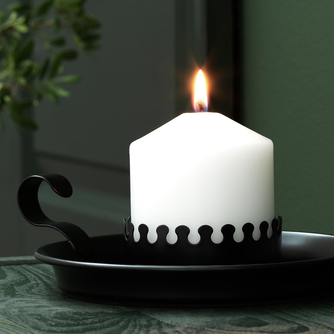 VINTER 2020 Block candle holder black IKEA