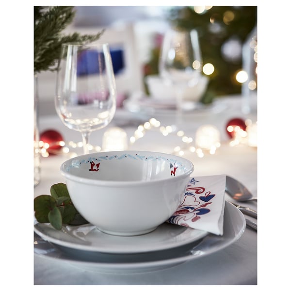 Buy Vinterfest Bowl White Online Ikea