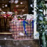 VINTERFINT Carrier bag, large, check pattern multicolour, 55x37x35 cm/71 l