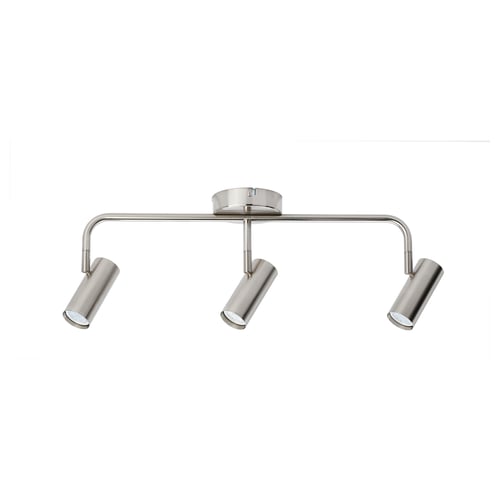 VIRRMO Ceiling track, 3-spots, nickel-plated