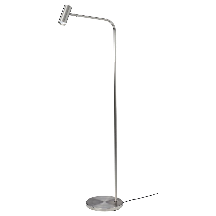 VIRRMO Floor/reading lamp, nickel-plated, 145 cm - IKEA