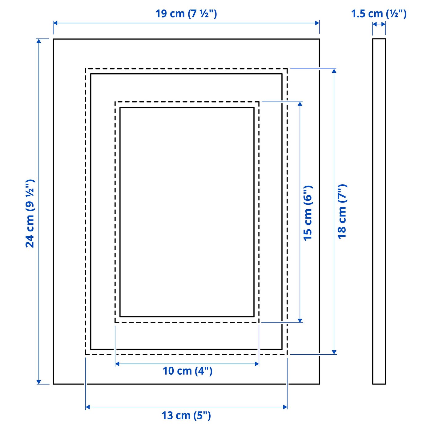 VIRSERUM frame, gold-colour, 13x18 cm - IKEA