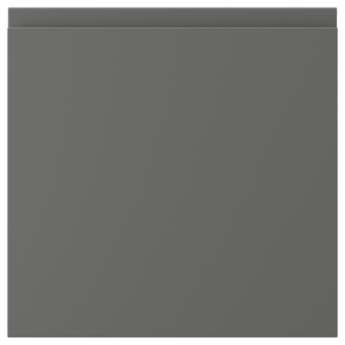 VOXTORP kitchen cabinet, dark grey, rectangular, smooth surface, minimalist design.