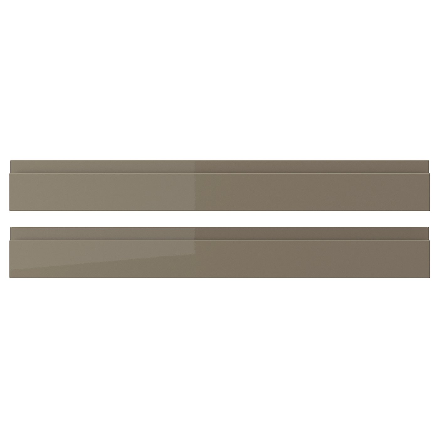 IKEA VOXTORP Drawer Front 80x10 cm High-gloss dark grey-brown