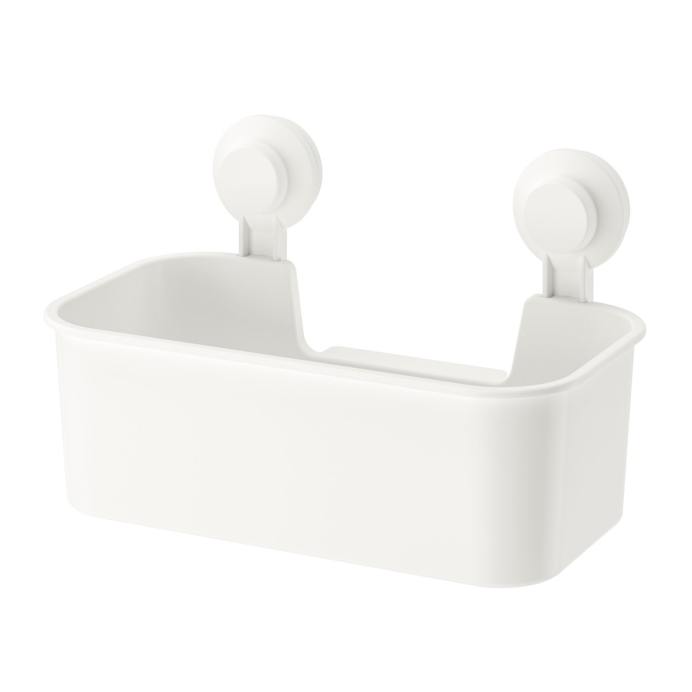 IKEA - TISKEN Korb mit Saugnapf, weiß