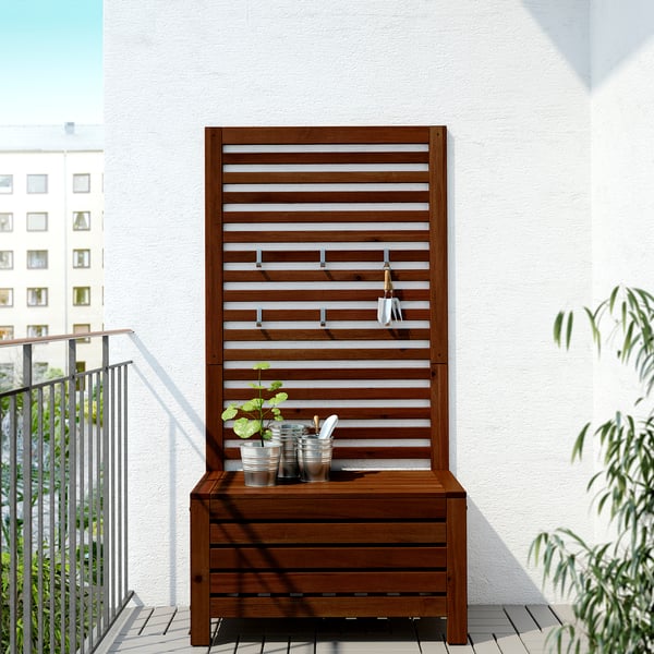 Applaro Bank Wandpaneel Aussen Braun Braun Las Ikea Osterreich