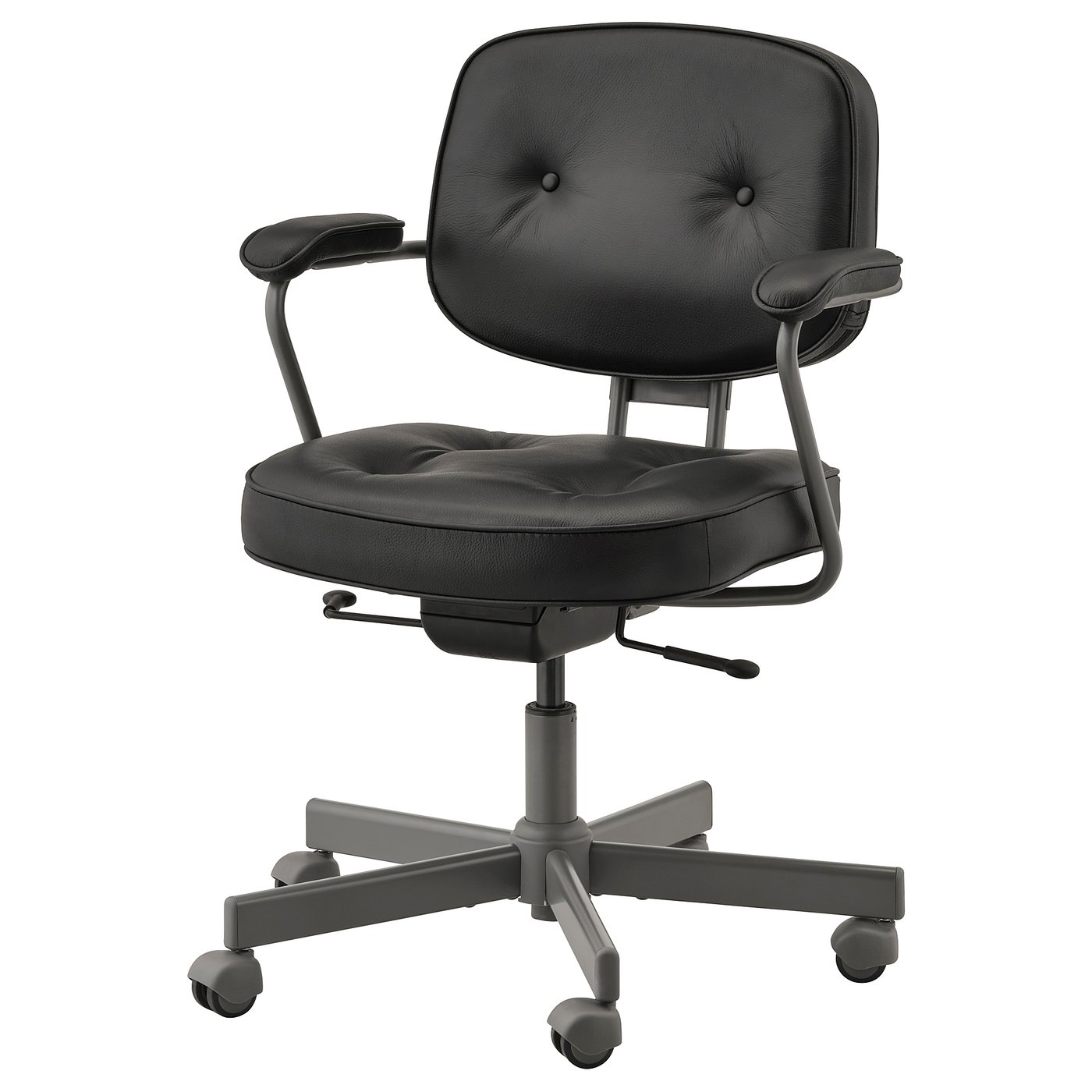 IKEA - ALEFJÄLL Drehstuhl, Glose schwarz