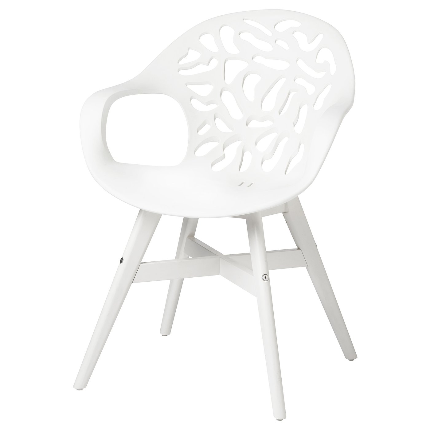 ANGRIM Stuhl, drinnen/draußen - weiß gemustert, weiß - IKEA Österreich