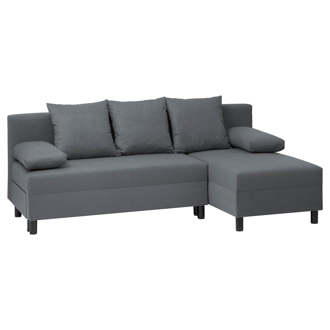 ANGSTA Bettsofa/Recamiere, dunkelgrau - IKEA Österreich