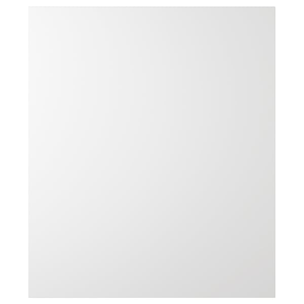 APLARIERTES Produkt quadratisch, weiß, flache Oberfläche. Acryl- und Polyesterfarbe auf Faserplatten.