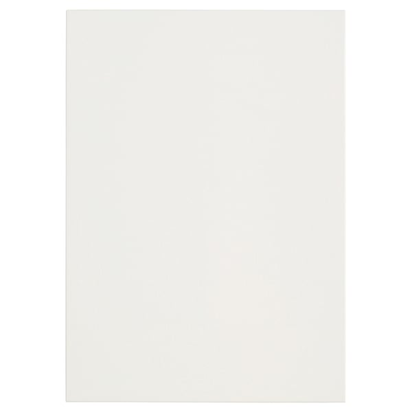 ENTLARVTE Tür, weiß, Faserplatten und Acrylfarbe, quadratische Form, schlichtes Design.