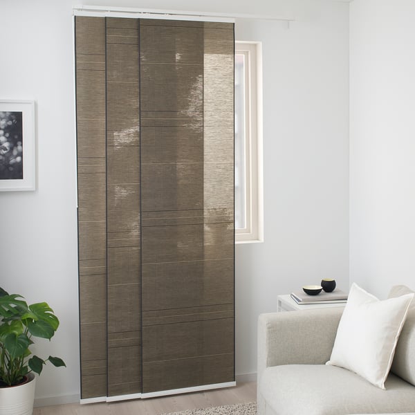 BANTISTEL Schiebegardine - beige/schwarz - IKEA