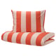 BARNDRÖM Bettwäsche-Set, 2-teilig, rosa rot/Streifen, 150x200/50x60 cm