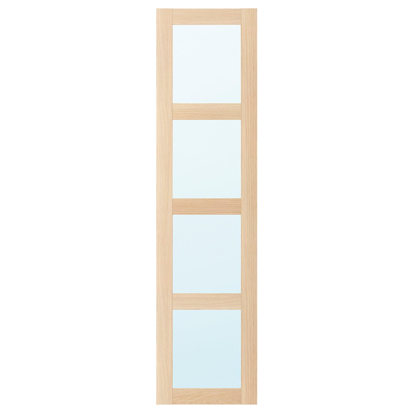 IKEA - BERGSBO Spiegeltür, Eicheneffekt weiß lasiert 50x195 cm
