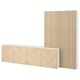 BESTÅ Aufbewahrung mit Türen, weiß Hedeviken/Björköviken Eschenfurnier, 300x42x193 cm