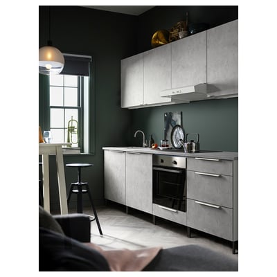 Zwei schlanke silberne Griffe, minimalistisches Design, Aluminium mit Pulverbeschichtung.