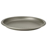 BLODOLVON Kerzenschale, silber, rund mit eingedrücktem Rand, Metall mit Polyesterbeschichtung.